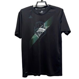 Adidas Seattle Sounders Boys Climalite Shirt Size Large
